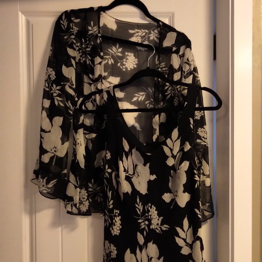 2 Piece silk tank and matching jacket